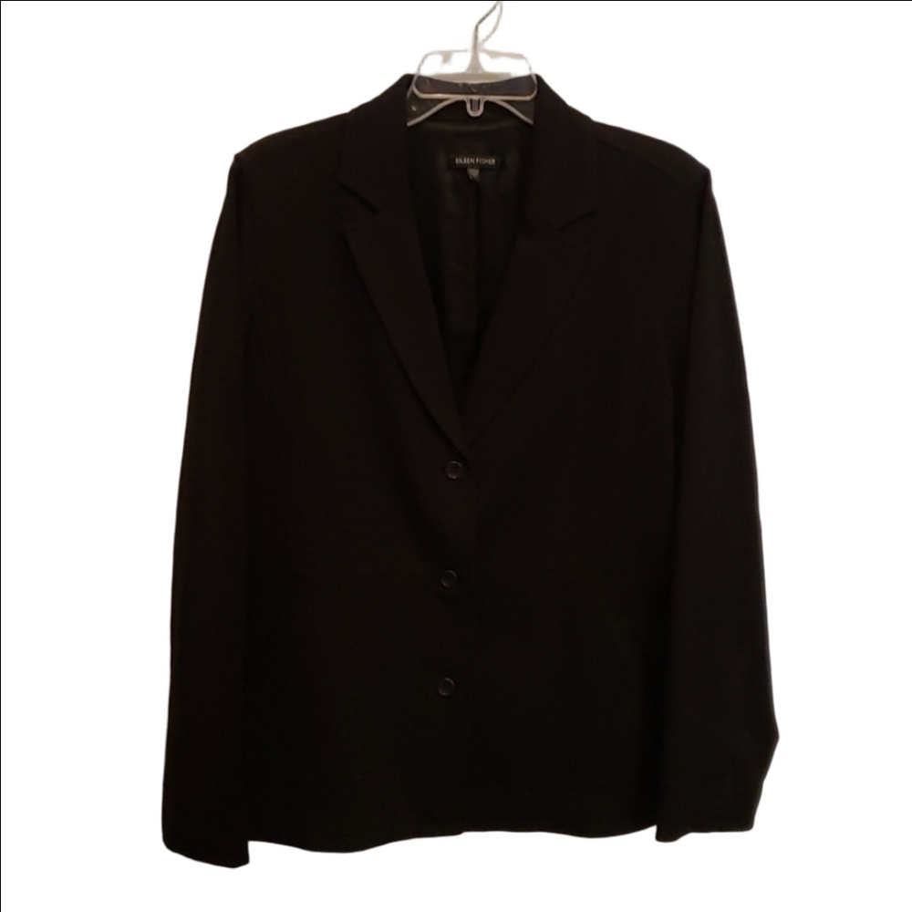 Eileen Fisher Tailored Black Jacket